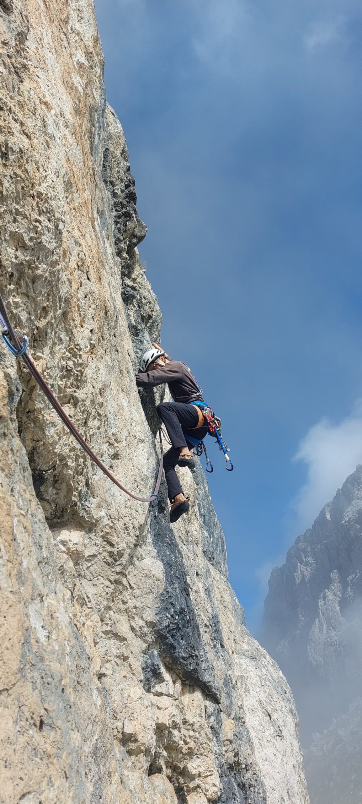 Climbing route photograph